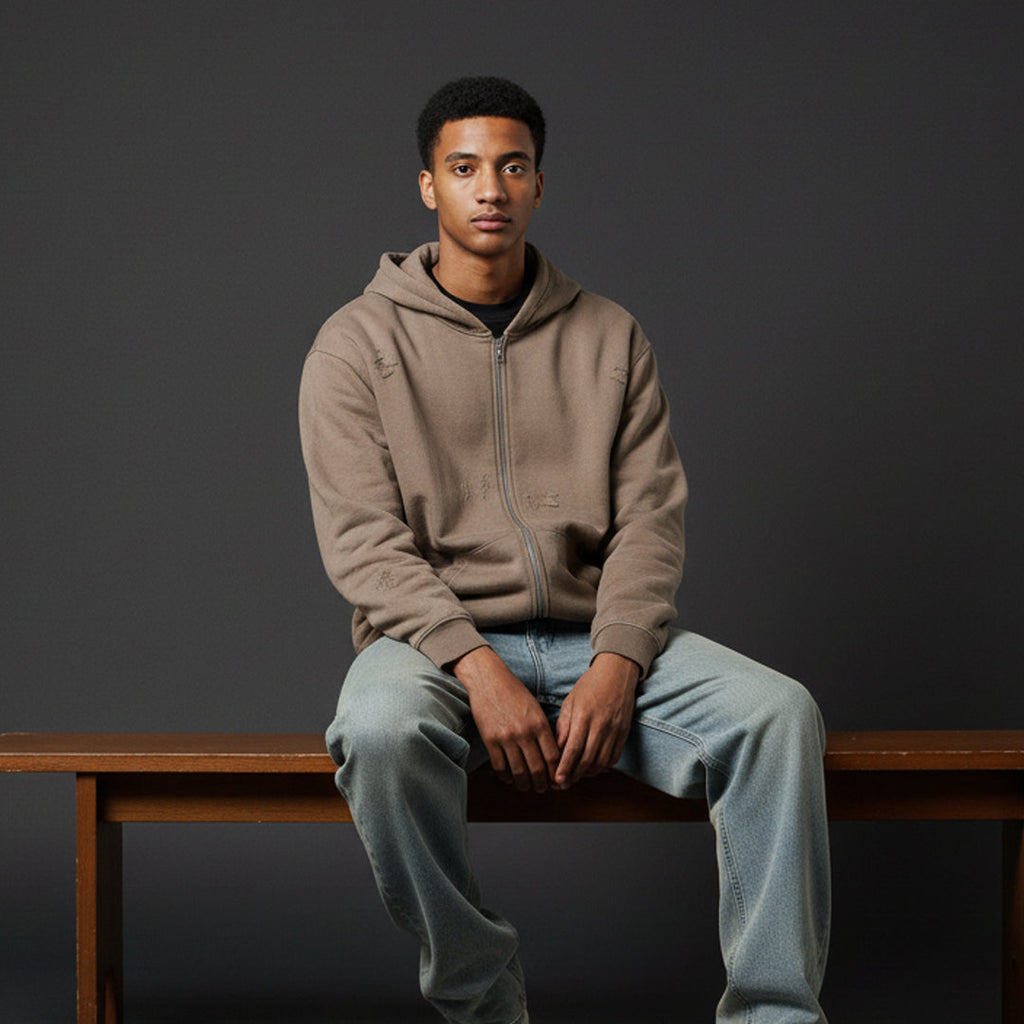 Worn-In Double-Zip